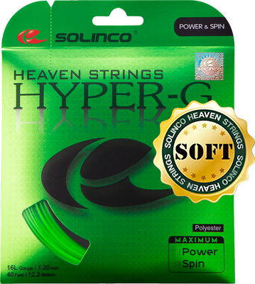 Струна для теннисной ракетки Solinco Hyper-G Soft 16L /1.20мм / 1920200 (12.2м)