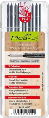 Грифели для строительного карандаша Pica Dry / 4050/SB (серый)