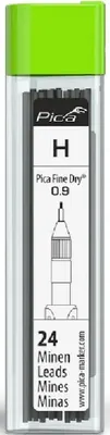Грифели для строительного карандаша Pica Fine Dry / 7050/SB (серый)