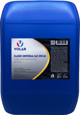 Моторное масло Volar Classic Universal 10W40 SL/CF-4 / V8412 (20л)
