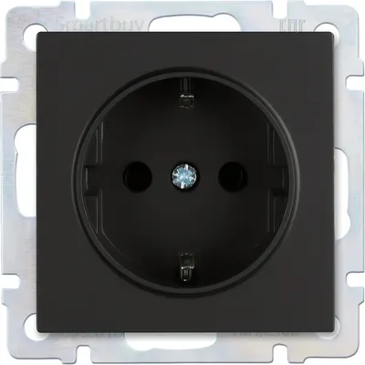 Розетка SmartBuy Нептун / SBE-05b-16-S1-Z (черный)