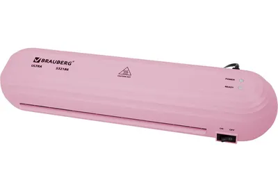 Ламинатор Brauberg Ultra A4 / 532186 (розовый)