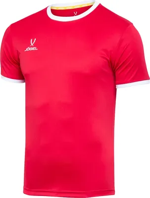 Футболка игровая футбольная Jogel Camp Origin Jersey / JFT-1020-K (YM, красный/белый)