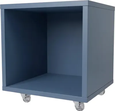 Прикроватная тумба ML Smart Group Ислочь на колесиках 35x35x35 (синий дымчатый)