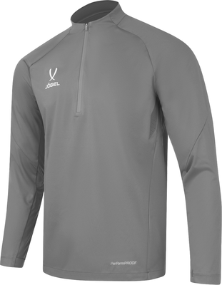 Лонгслив спортивный Jogel Premier PerFormPROOF 1/4 Zip Wind Top (серый 92, S)