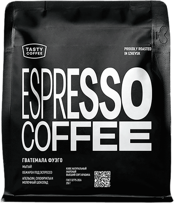 Кофе в зернах Tasty Coffee Гватемала Фуэго (250г)