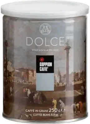 Кофе в зернах Goppion Caffe Dolce 90% арабика 10% рабуста (250г)