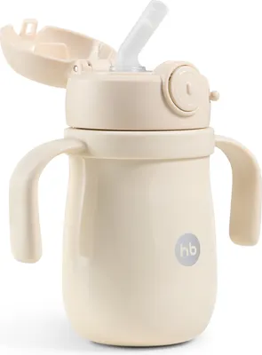 Термопоильник Happy Baby 14017 (300мл, cream)