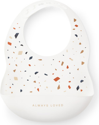 Нагрудник детский Happy Baby 16017 (white terrazzo)
