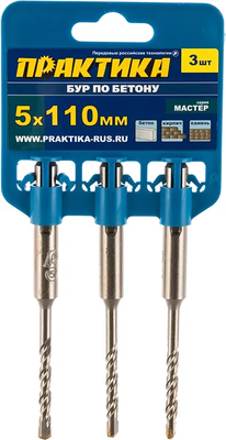 Набор буров ПРАКТИКА SDS-plus / 648-601 (3шт)