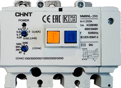 Дифференциальный модуль Chint NM8NL-250 3P RCD1 / 449981