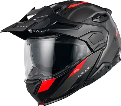 Мотошлем Nexx Helmets X.LFC Terra (XL, серый/красный)