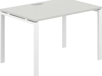 Письменный стол Norden 120х80х75 / SG.207.SH.63.WH (белый/серый бархат)