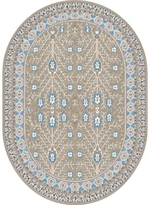 Ковер Витебские ковры Вирджиния Овал 23С28-БК/ЭФ 61771 93 (1.5x2)