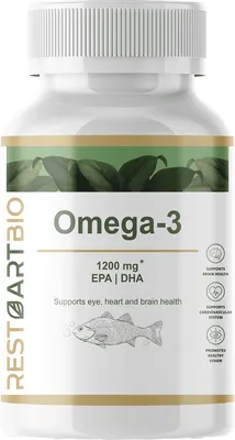 Жирные кислоты Restartbio Омега 3 1200мг EPA 660мг DHA 440мг (60 капсул)