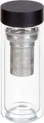 Термос для напитков OasiS Glassir / 828007 (черный)