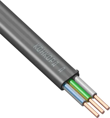 Кабель силовой Конкорд ВВГ Пнг(А)-LS 3х4.0 ок (N,PE)-0.66 (10м)