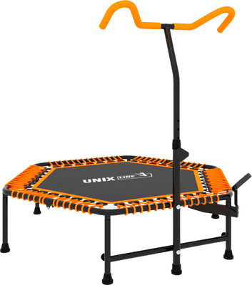 Батут для джампинга UNIX Line Fitness PRO / TR130FITPO (оранжевый)