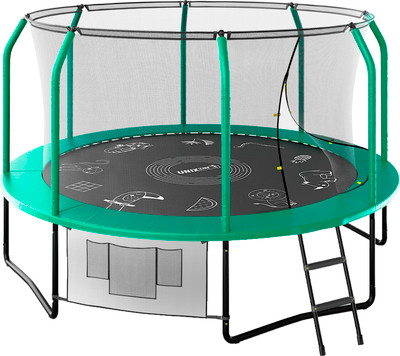 Батут UNIX Line Supreme Game 12 ft / TRUSUG12GR (зеленый)