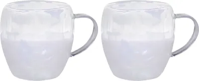 Набор кружек AksHome Pure 8x9 (2шт, прозрачный)