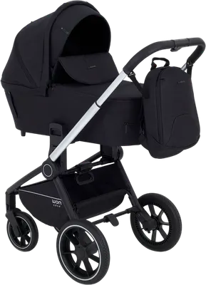 Детская универсальная коляска MOWbaby Zoom 2в1 / RA086 (Silver Black)
