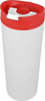 Термокружка OasiS Brite / 870301 (белый/красный)