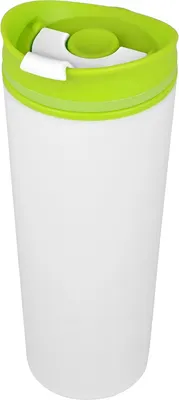 Термокружка OasiS Brite / 870303 (белый/зеленое яблоко)