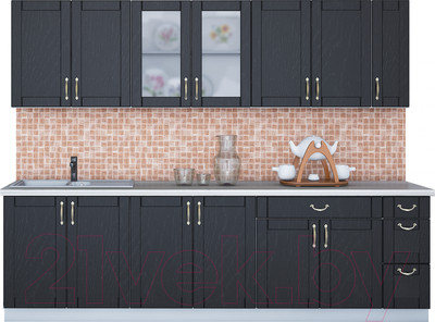 Кухонный гарнитур Interline Мила Крафт 2.7 (дуб английский)