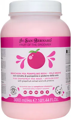 Маска для животных Iv San Bernard Fruit of the Groomer Pink Grapefruit восстанавливающая (3л)