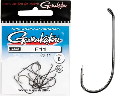 Набор крючков рыболовных Gamakatsu F11 New Label Hooks Black разм. 06 (11шт)