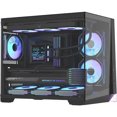 Корпус для компьютера Formula mATX Crystal Z4M Plus (черный, без БП)