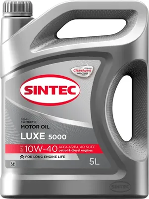 Моторное масло Sintec Luxe 5000 10W40 A3/B4 SL/CF / 600232 (4л)
