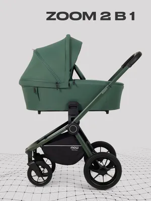Детская универсальная коляска MOWbaby Zoom 2в1 / RA086 (Forest Green)