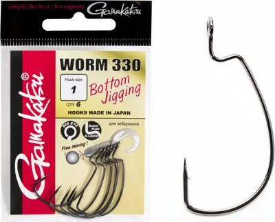 Набор крючков рыболовных Gamakatsu Bottom Jigging Hooks разм. 01 (6шт)