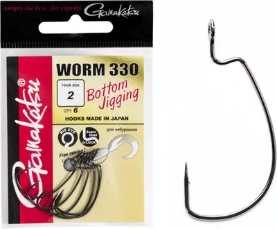 Набор крючков рыболовных Gamakatsu Bottom Jigging Hooksразм. 02 (6шт)