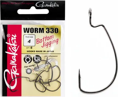 Набор крючков рыболовных Gamakatsu Bottom Jigging Hooks разм. 04 (6шт)