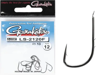 Набор крючков рыболовных Gamakatsu LS-2120F New Label Hooks Black разм. 12 (13шт)