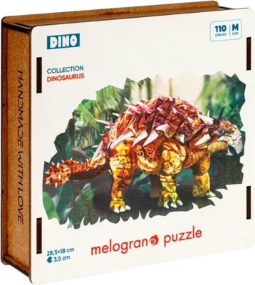 Пазл Melograno Collection Dinosaurs. Динозавр Анкелозавр / МРZСD3-М (110эл)