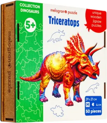 Пазл Melograno Collection Dinosaurs. Трицератопс / МРZСD9-М (50эл)