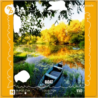 Пазл Melograno Collection Flora. Лодка на осенней реке / МРZСF10-М (110эл)