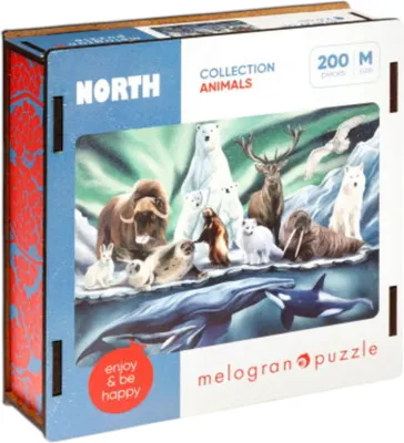 Пазл Melograno Collection Animals. Животные Севера / МРZСАN21-МОl (200эл)