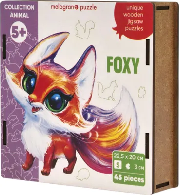Пазл Melograno Collection Animals. Лисичка Фокси / МРZСАN36-S (45эл)
