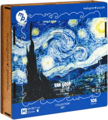 Пазл Melograno Collection Art. Винсент Ван Гог. Звездная ночь / МРZСАR10-М (105эл)
