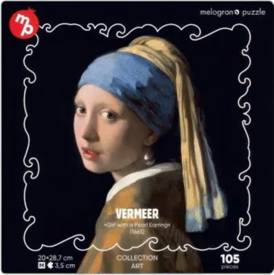 Пазл Melograno Collection Art. Ян Вермеер. Девушка с жемчужиной / МРZСАR5-М (105эл)