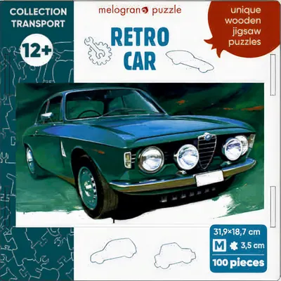 Пазл Melograno Collection Transport. Автомобиль ретро зеленый / МРZСТ14-М (100эл)