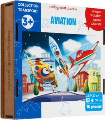 Пазл Melograno Collection Transport. Авиатехника / МРZСТ29-М (18эл)