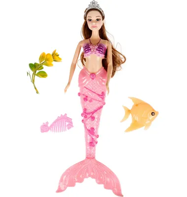 Кукла с аксессуарами 1Toy Alisa Mermaid. Русалочка с рыбкой / Т24521