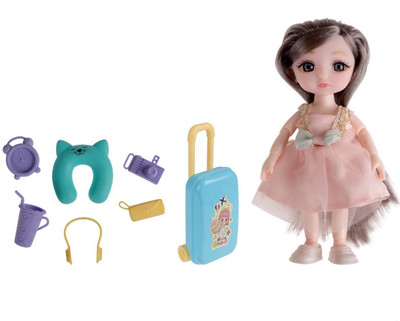Кукла с аксессуарами 1Toy Alisa Kawaii Mini. Путешествие / Т24357
