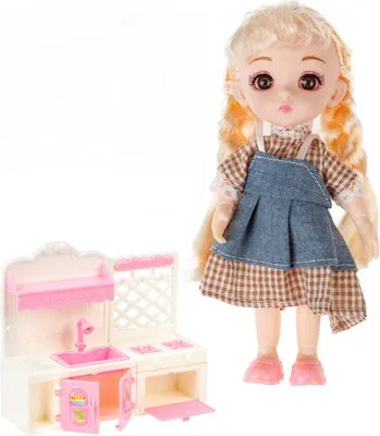 Кукла с аксессуарами 1Toy Alisa Kawaii Mini. Кухня / Т24362