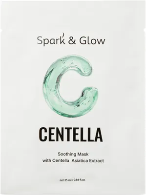 Набор масок для лица Spark&Glow Soothing mask with centella asiatica extract (10шт)